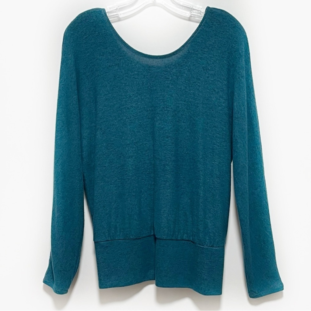 White House Black Market Teal Scoop Neck Sweater - Picture 11 of 13